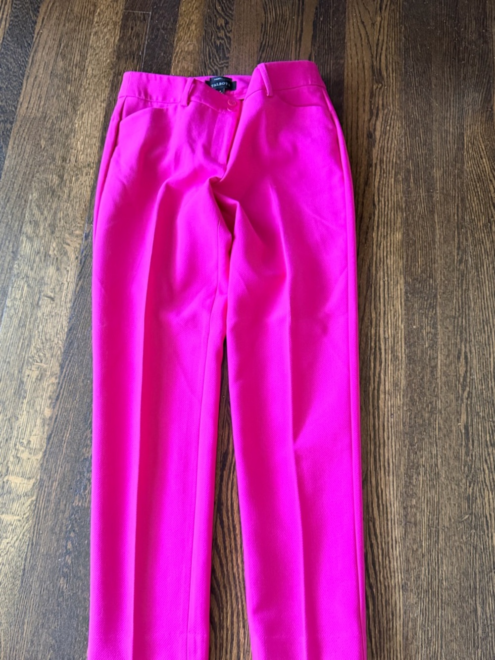 Talbots Bright Fuchsia Women's stretch Hampshire trouser Pants 4